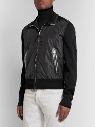 Tom Ford Slim-Fit Merino Wool and Padded Nylon Jacket — view 4