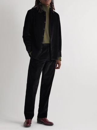 The Row Burnished-Leather Chelsea Boots — view 3