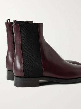 The Row Burnished-Leather Chelsea Boots — view 5