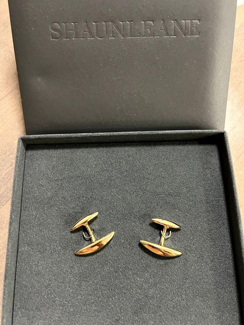 Shaun Leane Arc Gold-Plated Cufflinks — view 1
