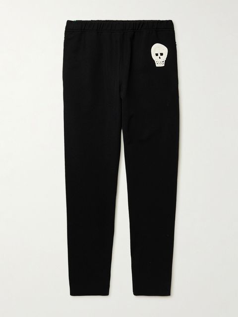 Alexander McQueen Tapered Satin-Trimmed Drill Sweatpants