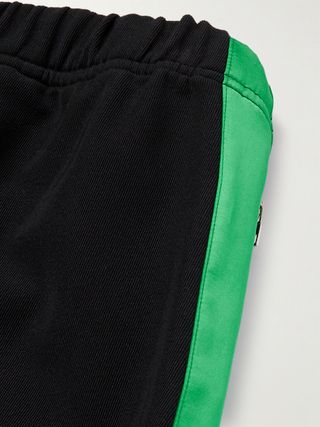 Alexander McQueen Tapered Satin-Trimmed Drill Sweatpants — view 5
