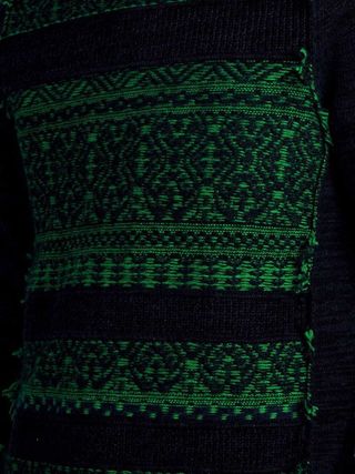 Burberry Fair Isle Crewneck Sweater — Blue and Navy — view 5