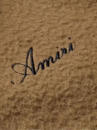 Flight Leather-Trimmed Logo-Embroidered Boiled Wool-Blend Bomber Jacket — view 3