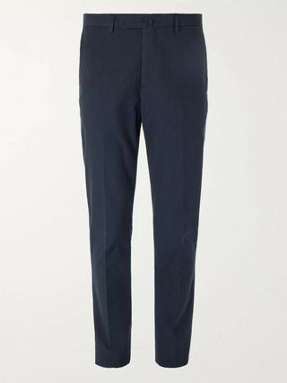 Boglioli Slim-Fit Unstructured Striped Cotton-Seersucker Suit — view 2