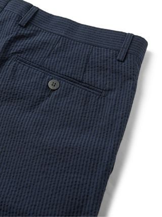 Boglioli Slim-Fit Unstructured Striped Cotton-Seersucker Suit — view 8