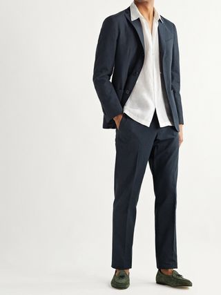 Boglioli Slim-Fit Unstructured Striped Cotton-Seersucker Suit — view 9