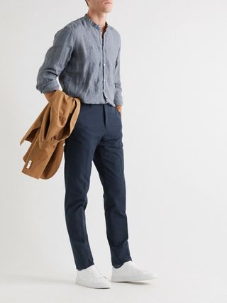 Boglioli Slim-Fit Unstructured Striped Cotton-Seersucker Suit — view 10