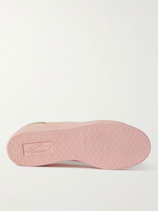 Raf Simons Orion Logo-Print Suede-Trimmed Faux Leather Sneakers — view 7