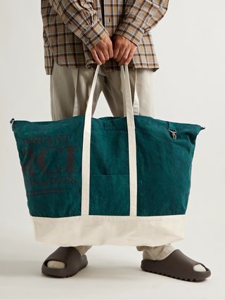 Reese Cooper Printed Cotton-Canvas Tote Bag — view 2
