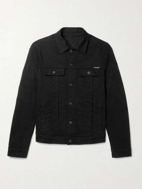 Dolce&Gabbana Logo-Appliquéd Stretch-Denim Jacket