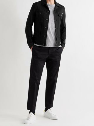 Dolce&Gabbana Logo-Appliquéd Stretch-Denim Jacket — view 2