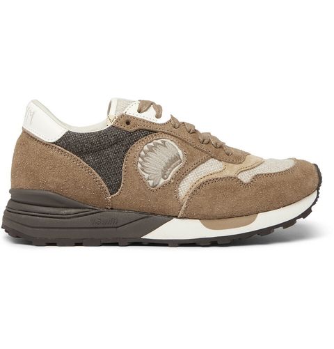 Visvim Roland Suede and Wool Sneakers