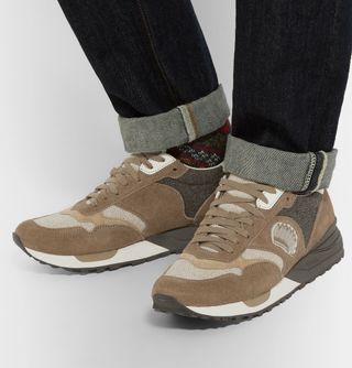 Visvim Roland Suede and Wool Sneakers — view 3