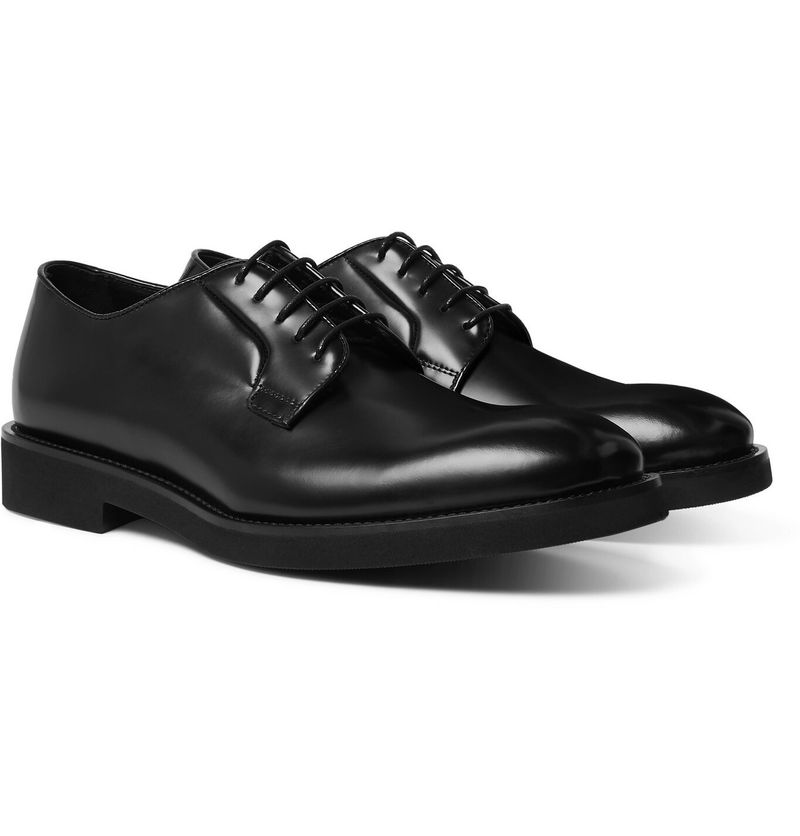 Paul Smith Ludlow Polished-Leather Derby Shoes — view 1