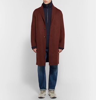 Acne Studios Neptune Ribbed Wool-Blend Half-Zip Sweater — view 2
