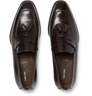 Tom Ford Elkan Leather Tasselled Penny Loafers — view 8