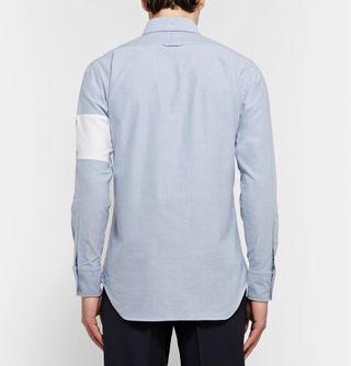 Thom Browne Slim-Fit Button-Down Collar Embroidered Cotton Oxford Shirt 1 S — view 4