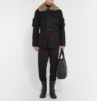 Maison Martin Margiela Maison Margiela Shearling-Lined Leather Biker Boots 11 Motorcycle — view 6