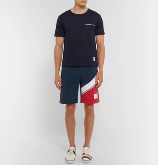 Thom Browne Long-Length Colour-Block Swim Shorts — view 2