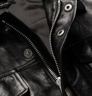 Tom Ford Polished-Leather Trucker Jacket — view 6