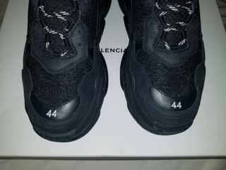 Balenciaga Triple S Suede, Leather and Mesh Sneakers — view 7