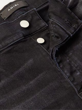Amiri MX1 Skinny-Fit Panelled Distressed Jeans — view 3