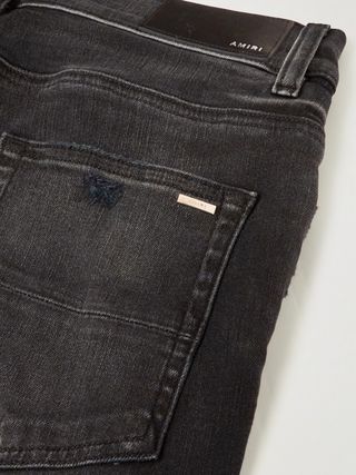 Amiri MX1 Skinny-Fit Panelled Distressed Jeans — view 5