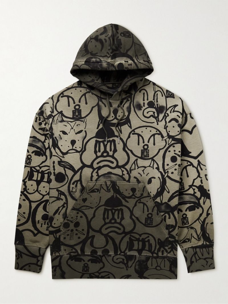 Givenchy × Chito Printed Cotton-Jersey Hoodie — view 1