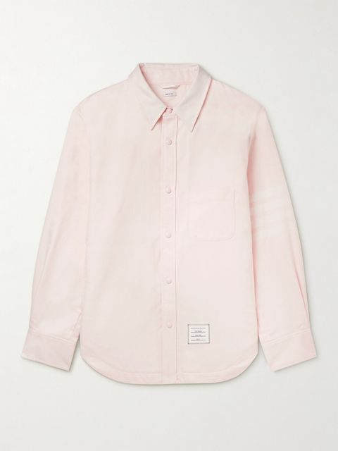 Thom Browne Striped Cotton-Twill Overshirt