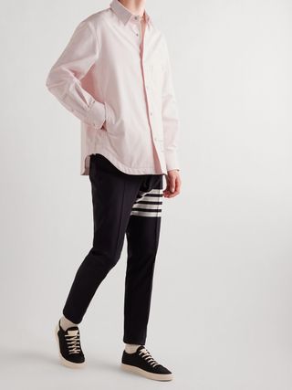 Thom Browne Striped Cotton-Twill Overshirt — view 2