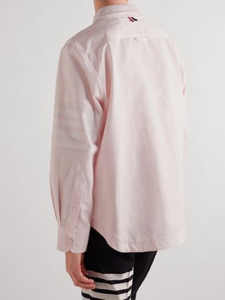 Thom Browne Striped Cotton-Twill Overshirt — view 3