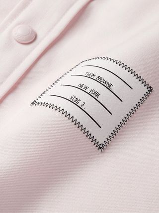 Thom Browne Striped Cotton-Twill Overshirt — view 5