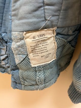 Greg Lauren Scrapwork Faux Fur-Trimmed Quilted Cotton Hooded Jacket — view 11