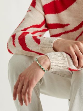 Luis Morais Gold, Chrysoprase, Malachite and Enamel Bracelet — view 2