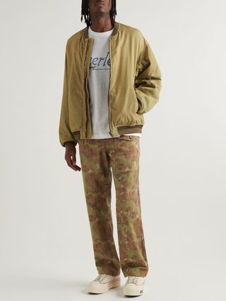 Visvim Thorsun Padded Nylon and Cotton-Blend Bomber Jacket — view 2