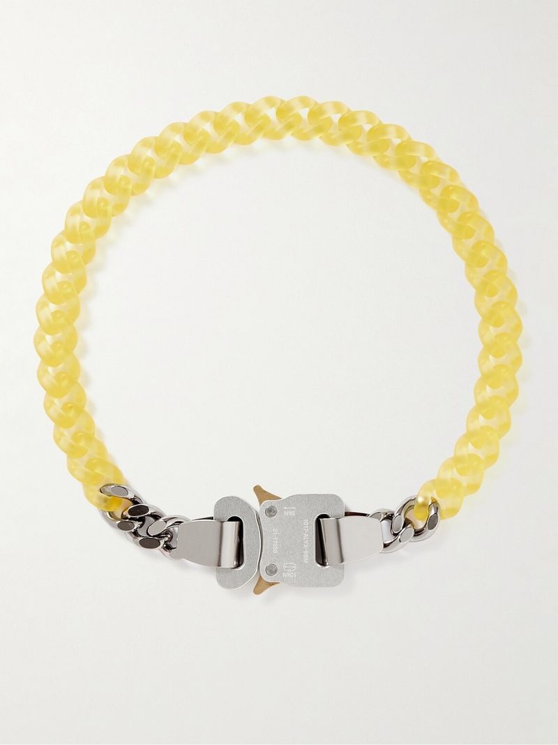 1017 ALYX 9SM Silver-Tone and Nylon Necklace — view 1