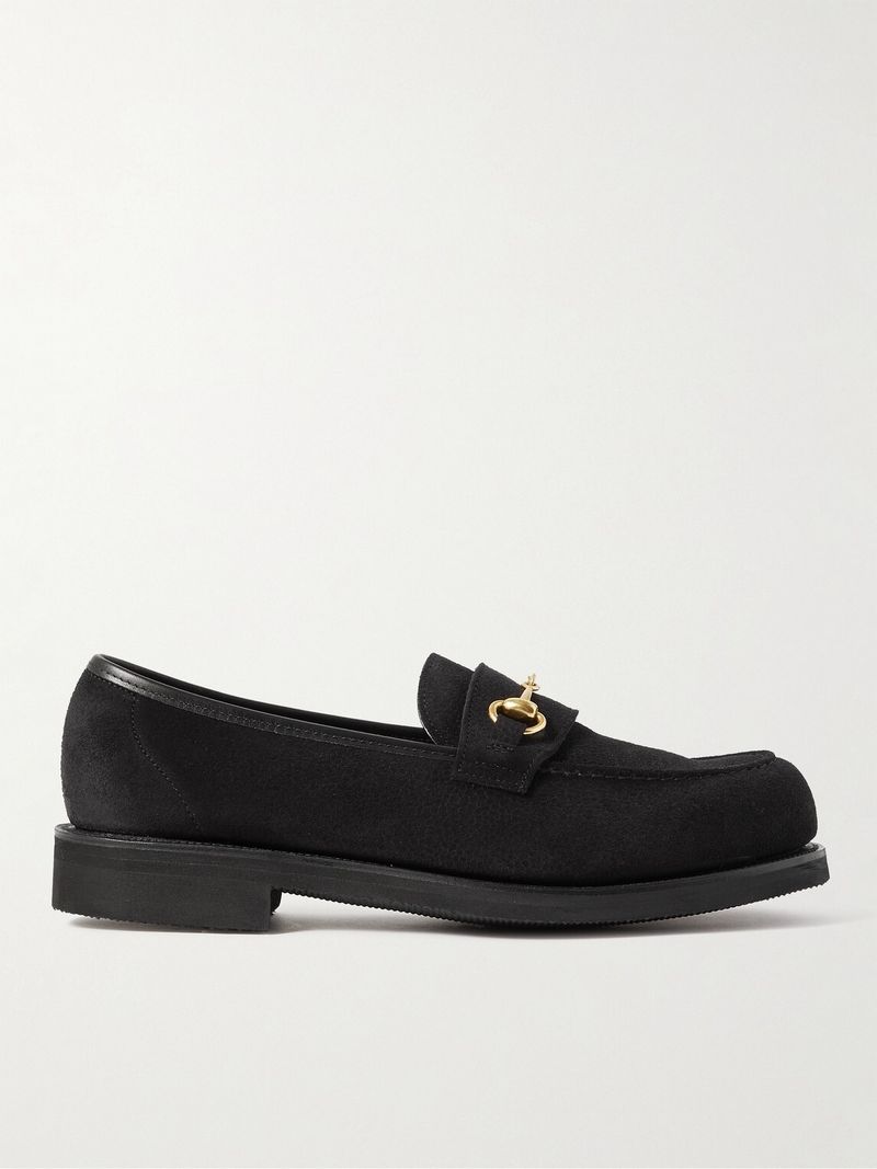 George Cleverley Colony Full-Grain Suede Loafers — view 1