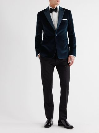 Paul Smith Cotton-Velvet Tuxedo Jacket — view 2
