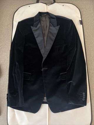 Paul Smith Cotton-Velvet Tuxedo Jacket — view 6