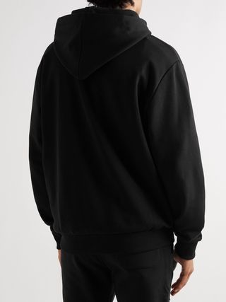 Balmain Logo-Print Cotton-Jersey Hoodie — view 4