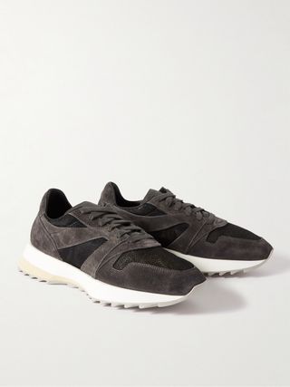 Fear of God Panelled Suede and Mesh Sneakers — view 4