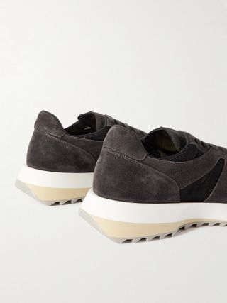 Fear of God Panelled Suede and Mesh Sneakers — view 5