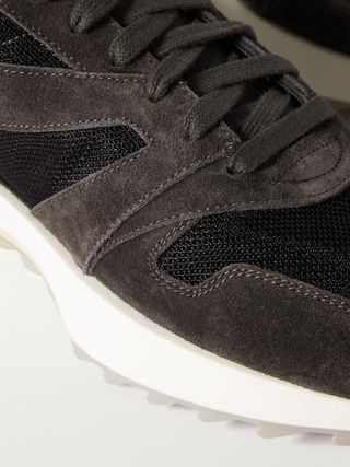 Fear of God Panelled Suede and Mesh Sneakers — view 6