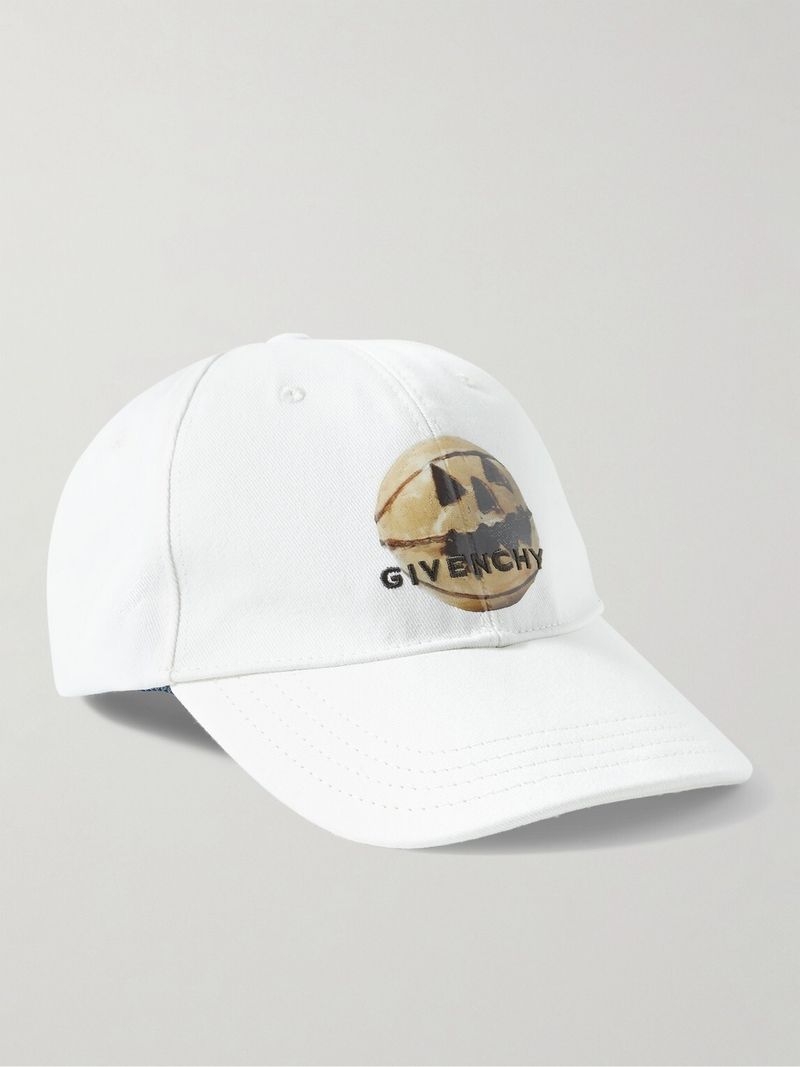 Givenchy × Josh Smith Logo-Embroidered Cotton-Blend Twill Baseball Cap — view 1