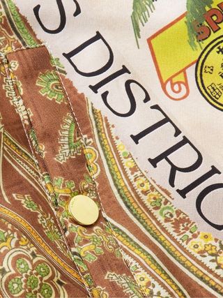 Amiri Printed Silk-Twill Bomber Jacket — view 3