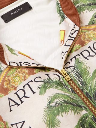 Amiri Printed Silk-Twill Bomber Jacket — view 5