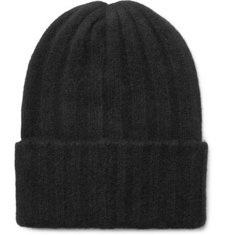 The Elder Statesman × NBA Miami Heat Appliquéd Ribbed Cashmere Beanie — view 3