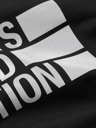 Vetements Logo-Print Cotton-Blend Jersey Hoodie — view 3
