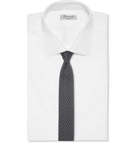 Ermenegildo Zegna 6cm Reversible Knitted Silk Tie